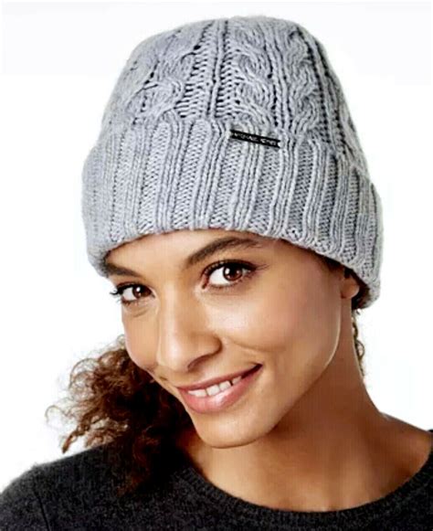 michael kors cable knit hat